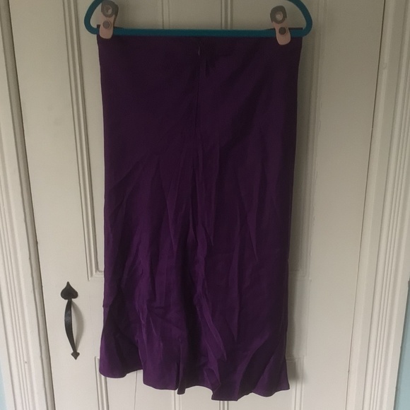 NWOT Purple Viscose Skirt Size 10 - Picture 2 of 5